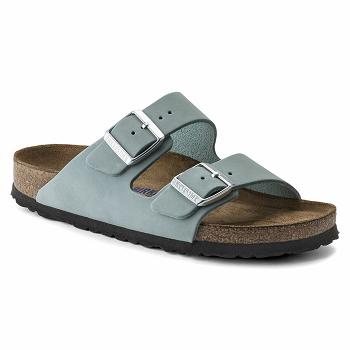 Dámské Arizona Birkenstock Soft Footbed Nubuck Læder Tyrkysové | CZ 87RVD